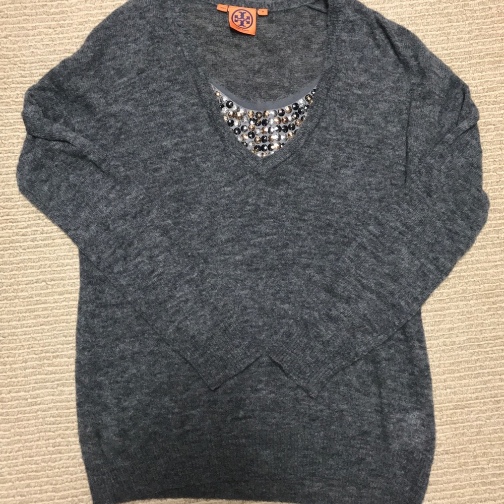 Tory Burch Sweater with Removable Sequin Accent